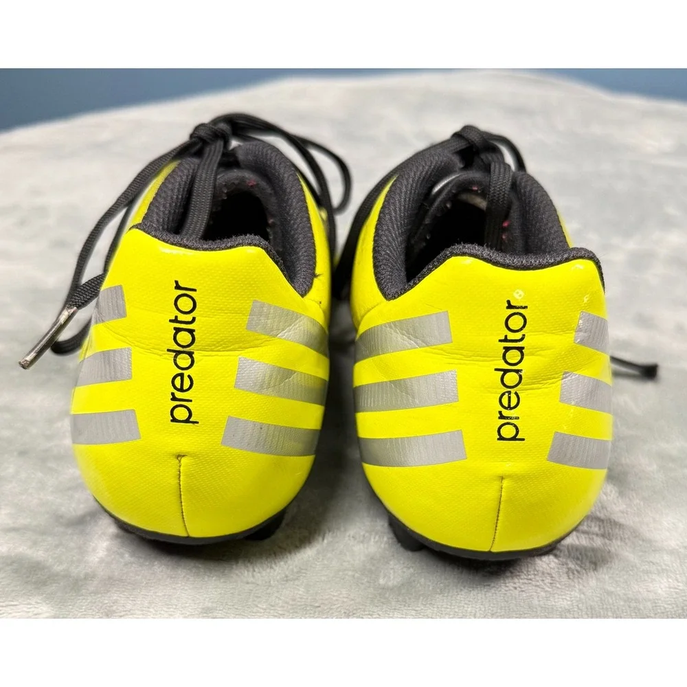 Adidas Predito Predator Soccer Cleats Mens 6 Black Yellow FG Shoes